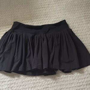 Lulu Lemon Black Pleated Skirted Athletic Skort